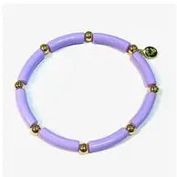 Skinny Mini Ball Enamel Bracelet Lavender