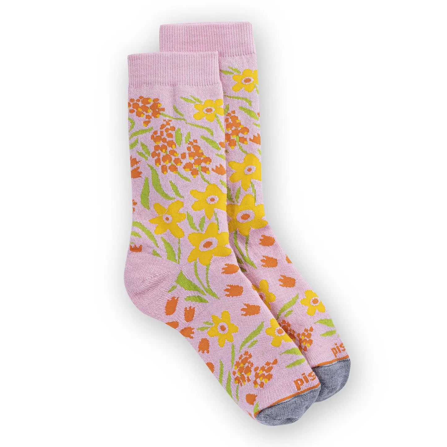 Daisy Crew Sock - Pink