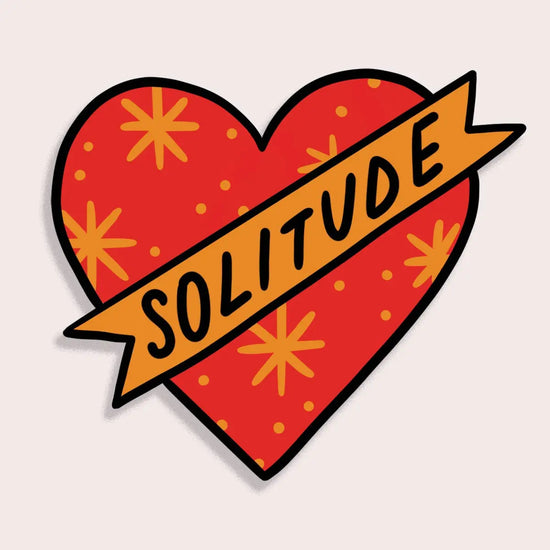 Solitude Heart Vinyl Sticker