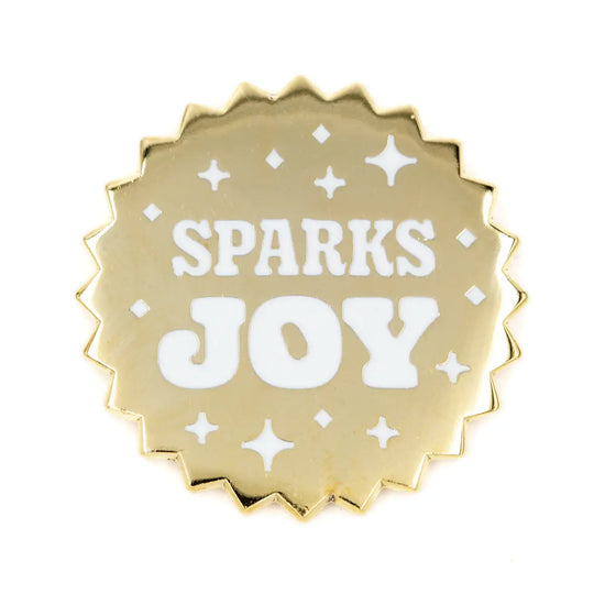 Sparks Joy Enamel Pin