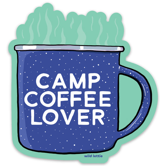Camp Coffee Lover Sticker