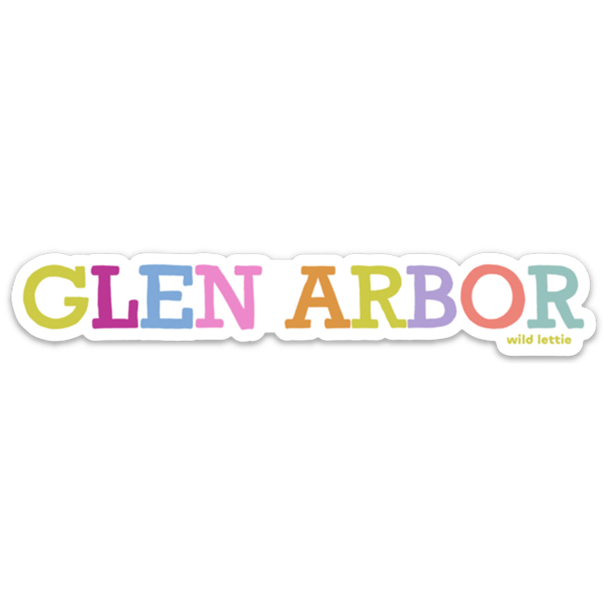Simple Glen Arbor Sticker