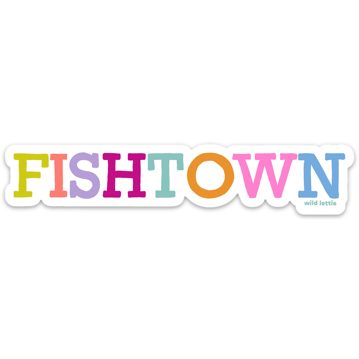Simple Fishtown Sticker