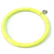 Skinny Mini Enamel Bracelet Neon Yellow