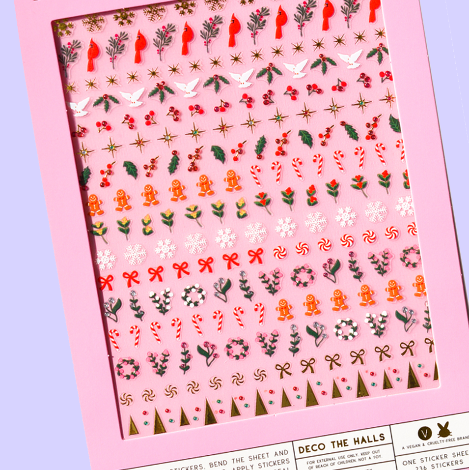 Deco The Halls Nail Art Stickers