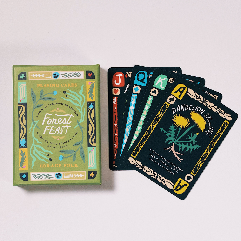 Forest Feast Edible Plant Card Deck