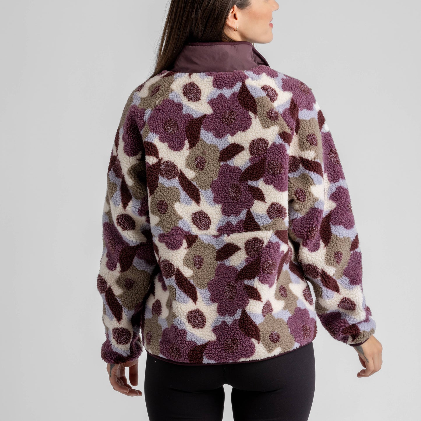 Tara Quarter Snap Berber Pullover