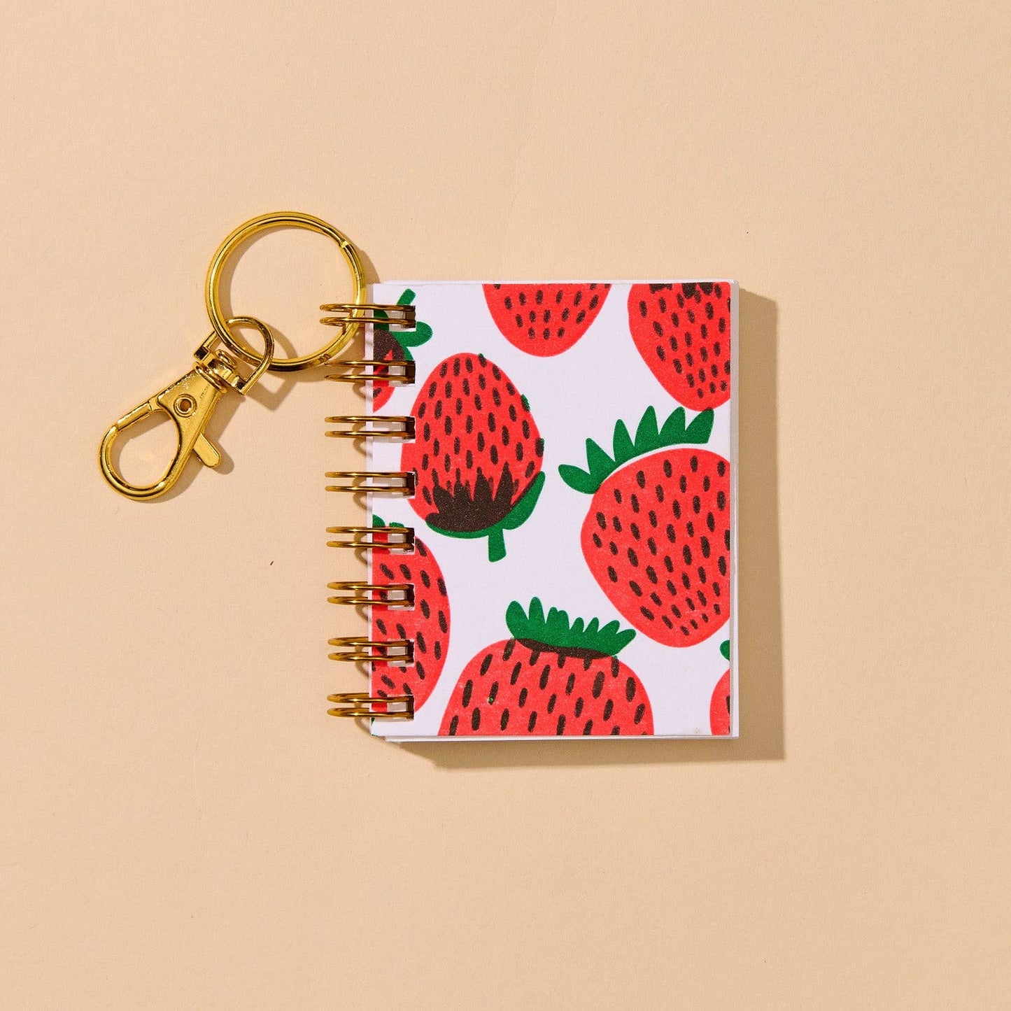Strawberry Notebook Bag Charm