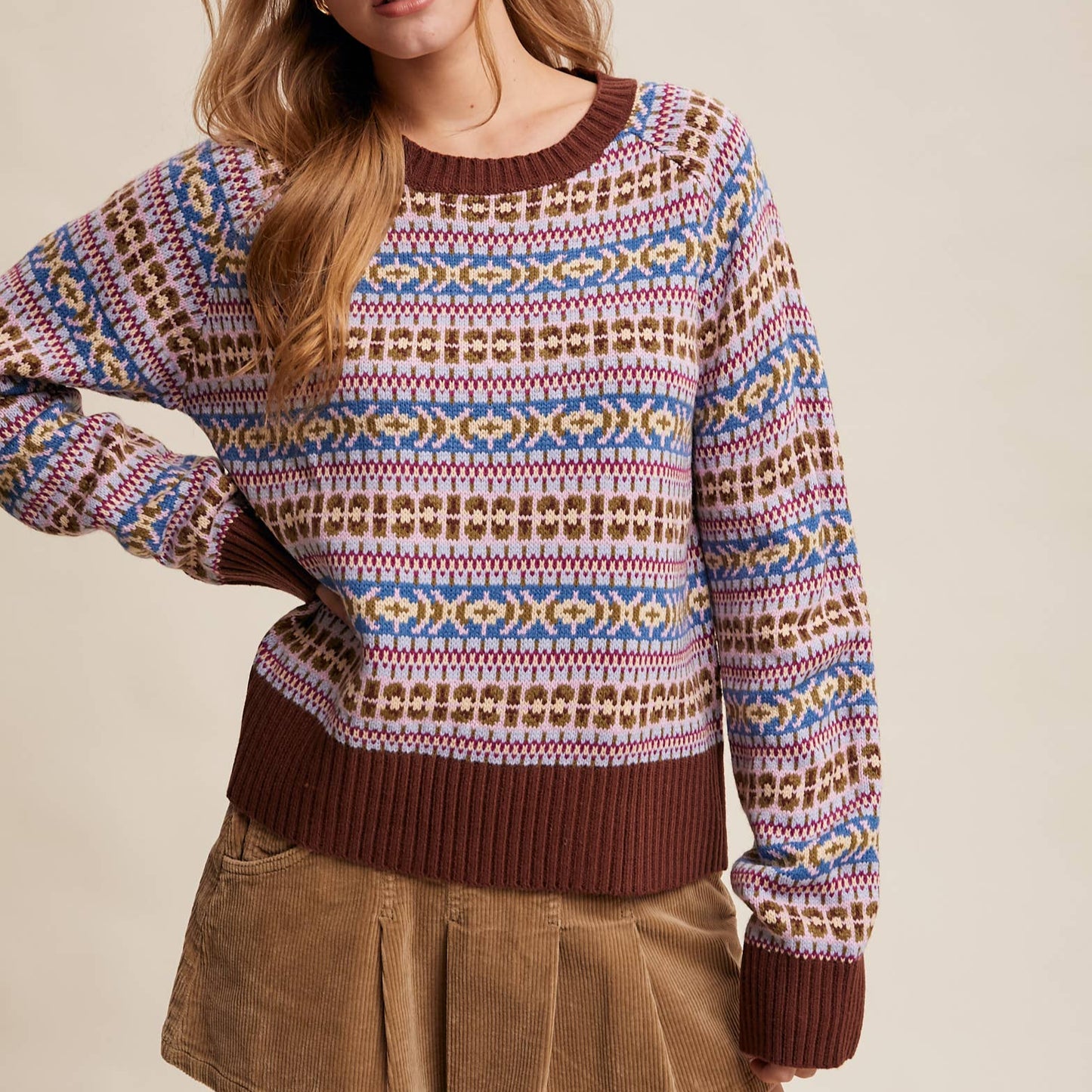 Fair Isle Knit Sweater