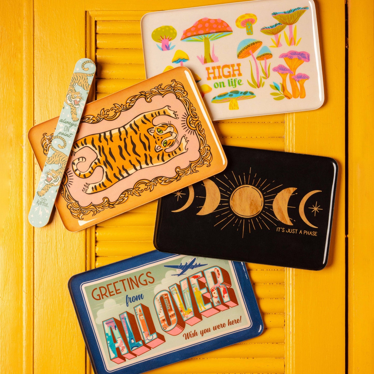 Mushroom Enamel Tray