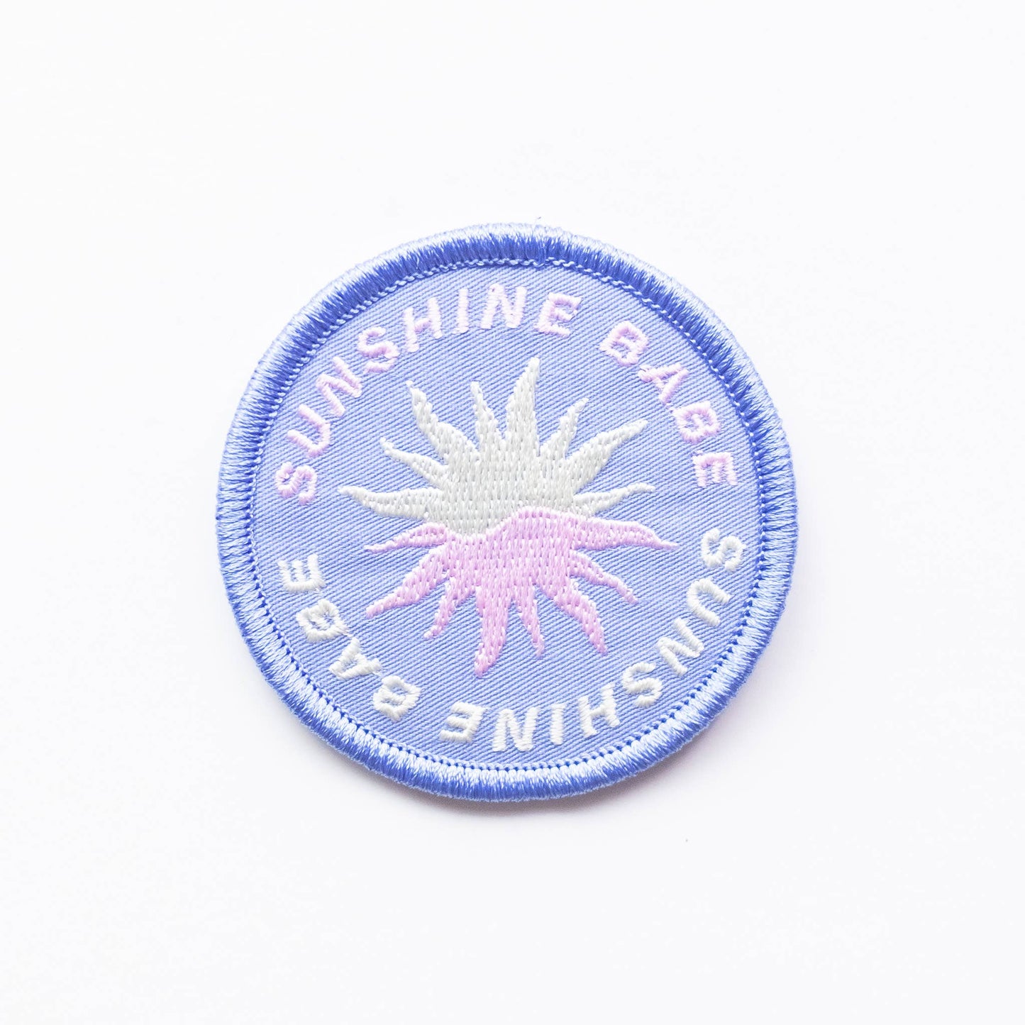 Sunshine Babe Embroidered Iron on Patch