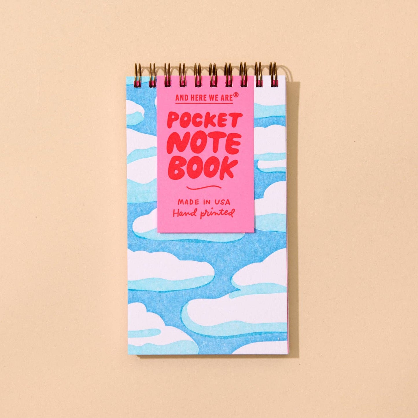 Sky Letterpress Small Spiral Notebook