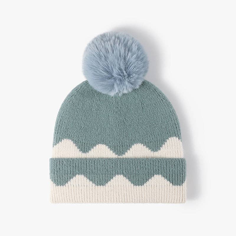 Wave Pom Beanie