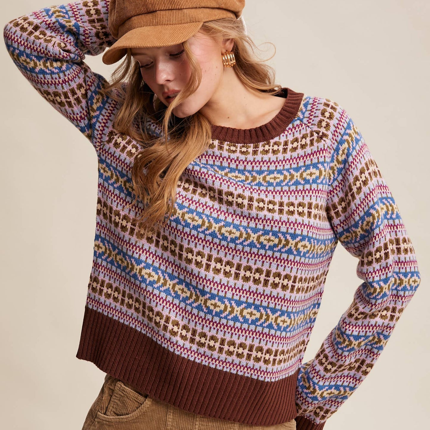 Fair Isle Knit Sweater