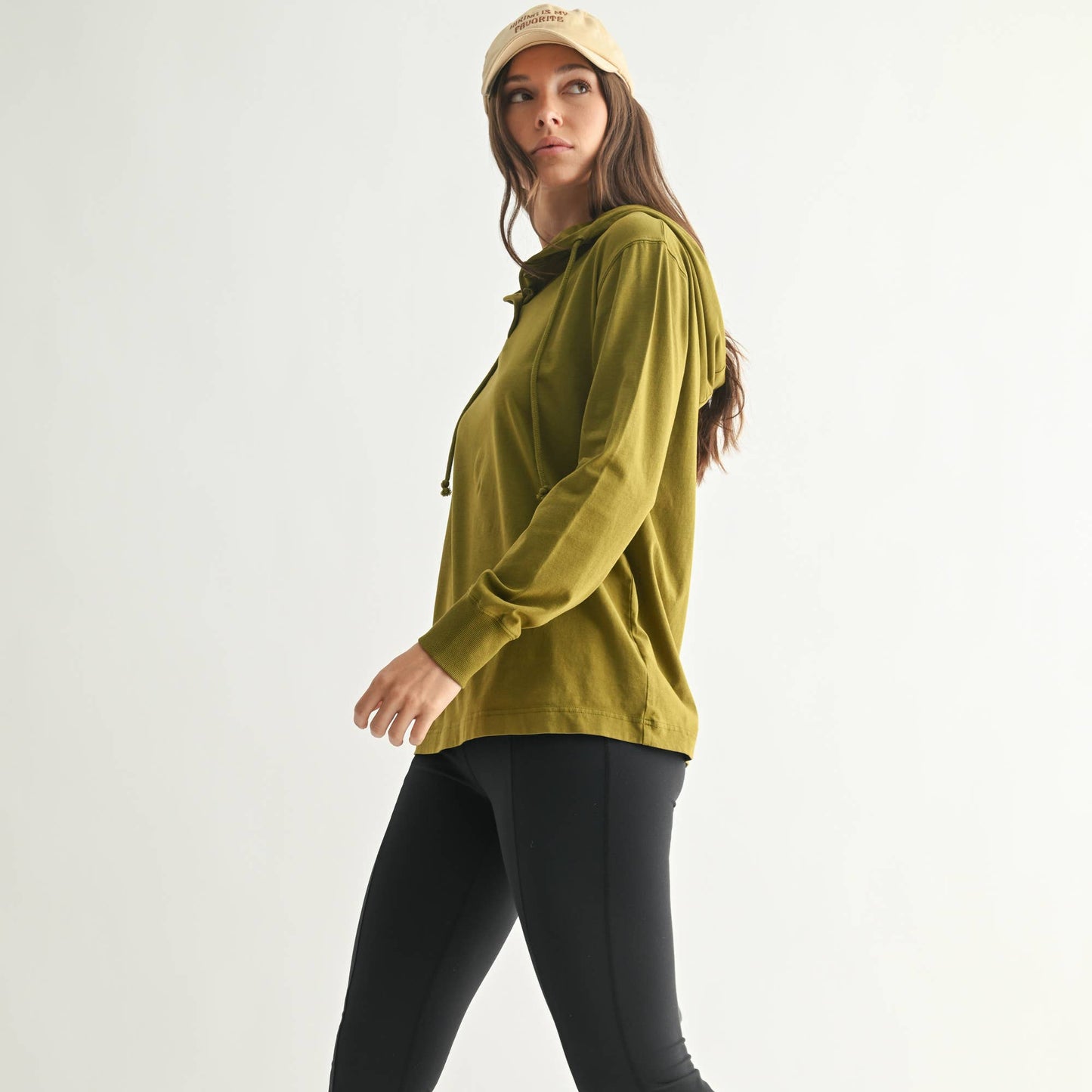 Ridgeline Pima Cotton Henley Hoodie