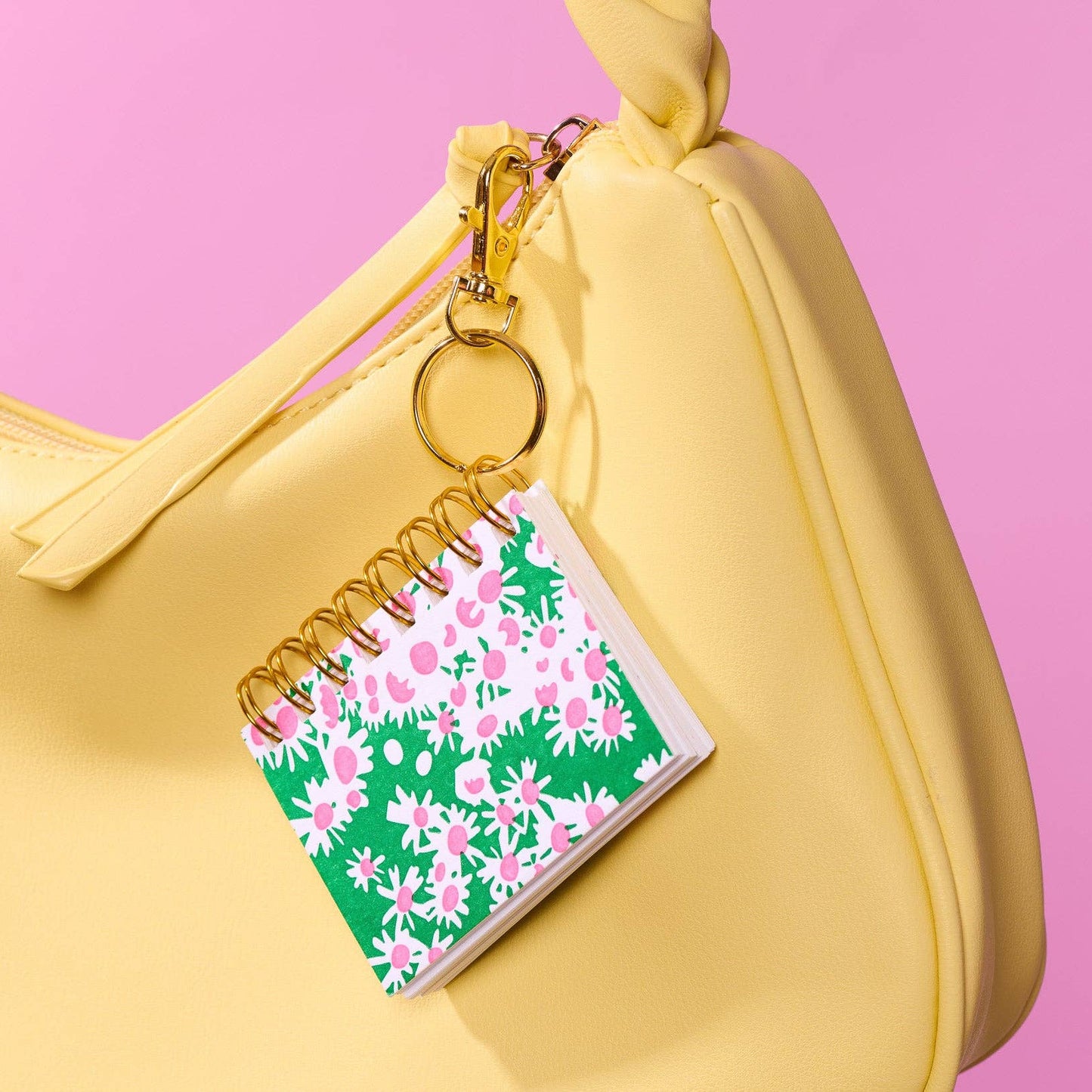 Aster Letterpress Mini Notebook Bag Charm