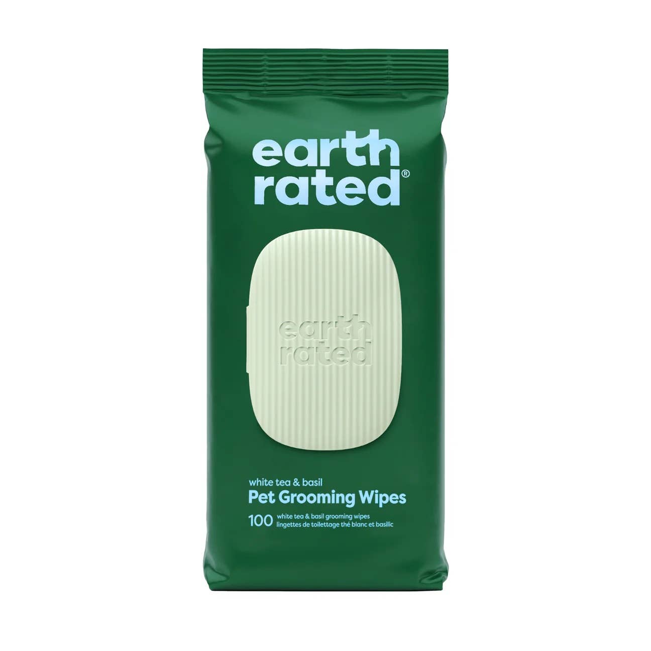 Earth Rated White Tea & Basil Grooming Wipes