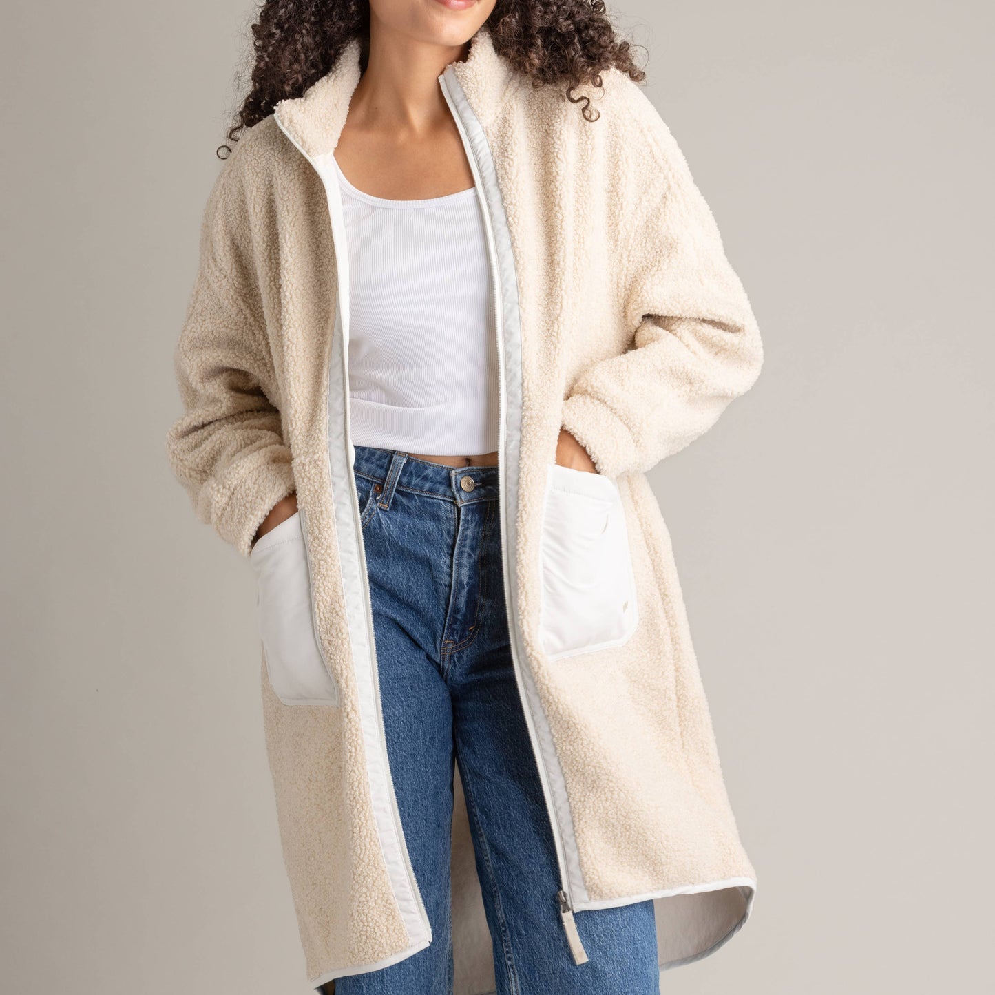 Cori Boucle Long Coat