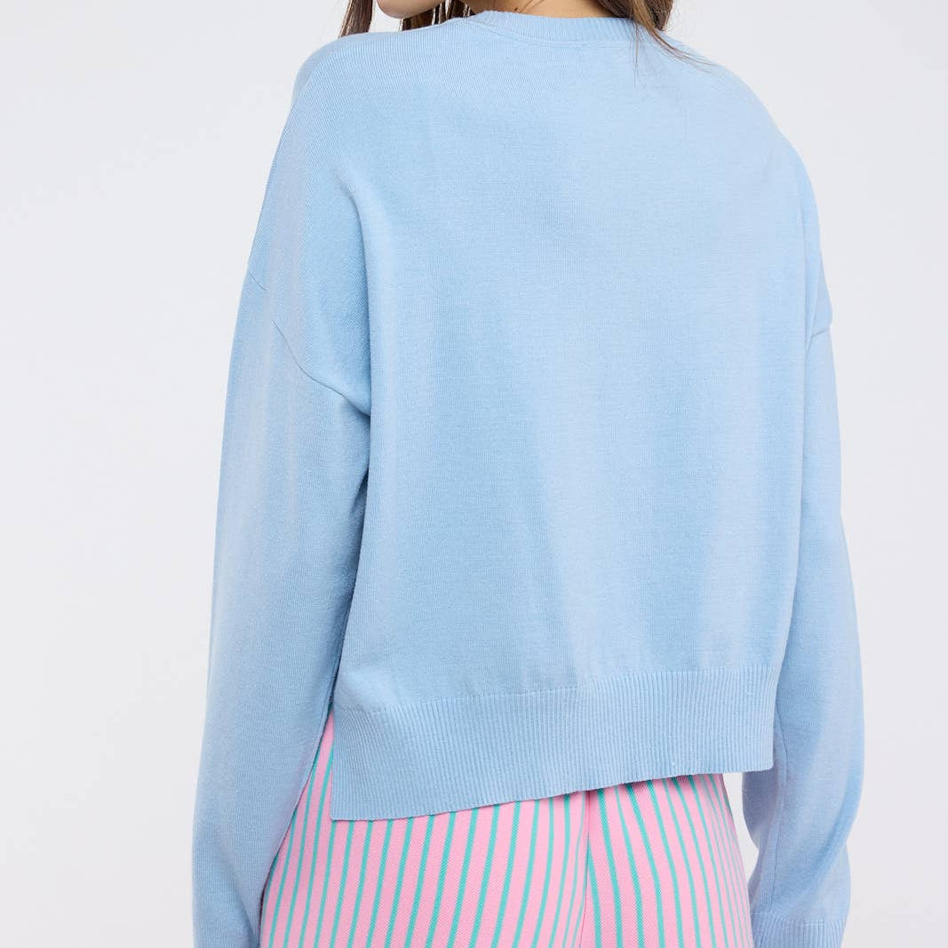 DROP SHOULDER SWEATER