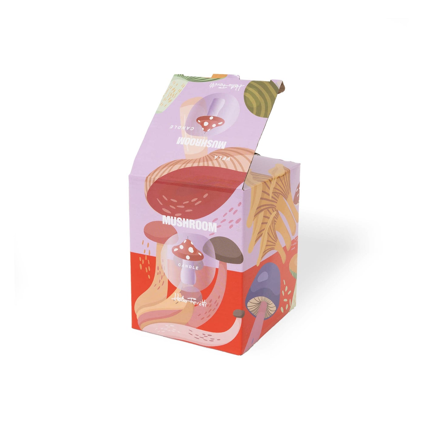 Large Red Mushroom Candle