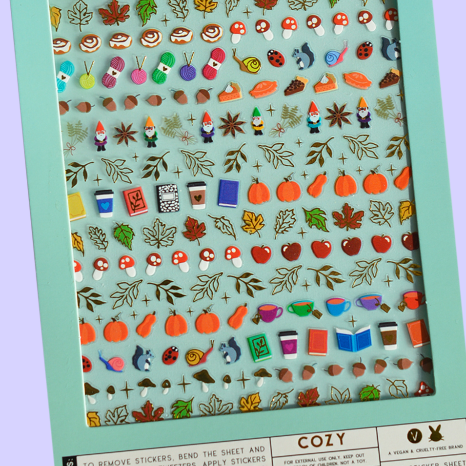 Cozy Nail Art Stickers