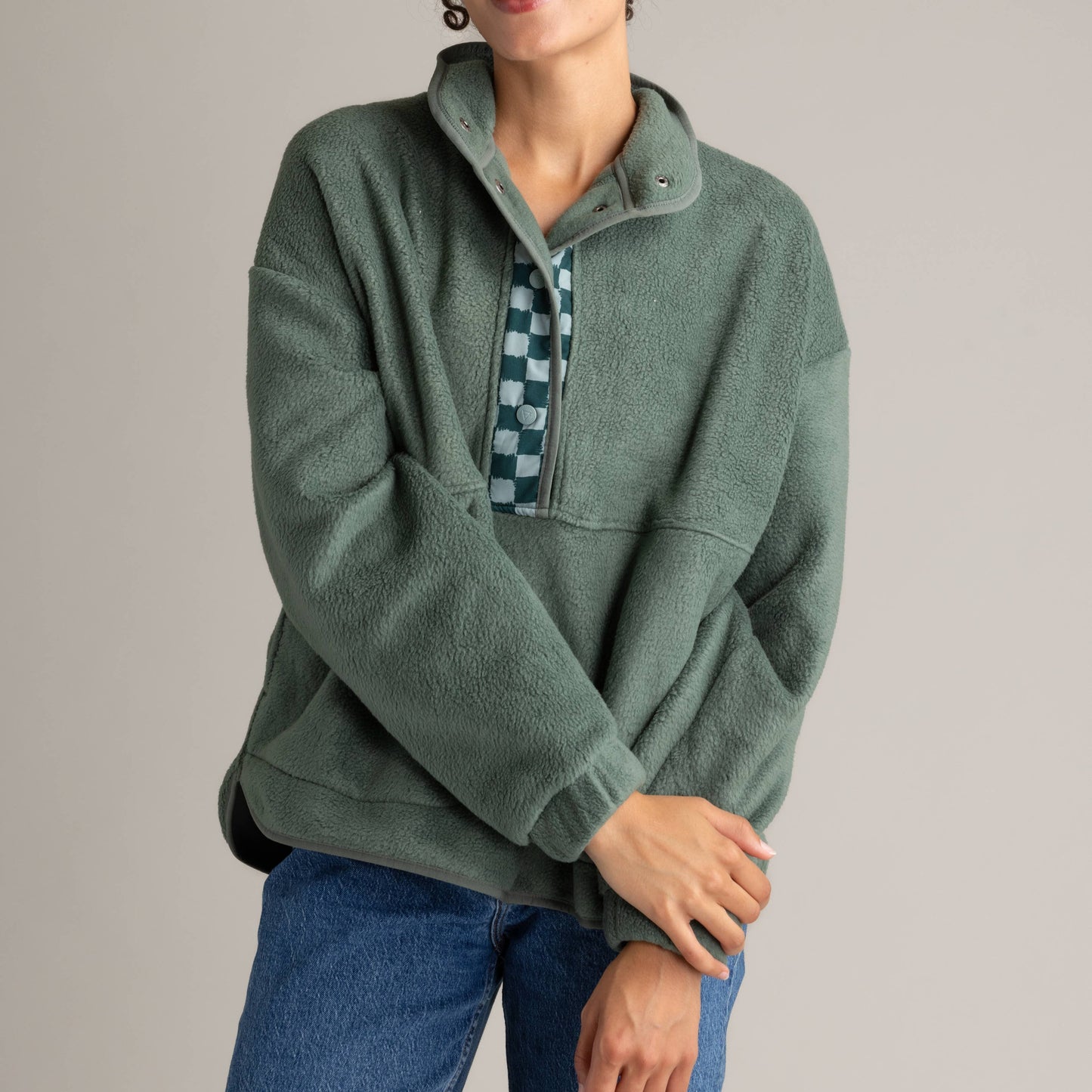 Dawn Heavy Fleece Quarter Snap Pullover