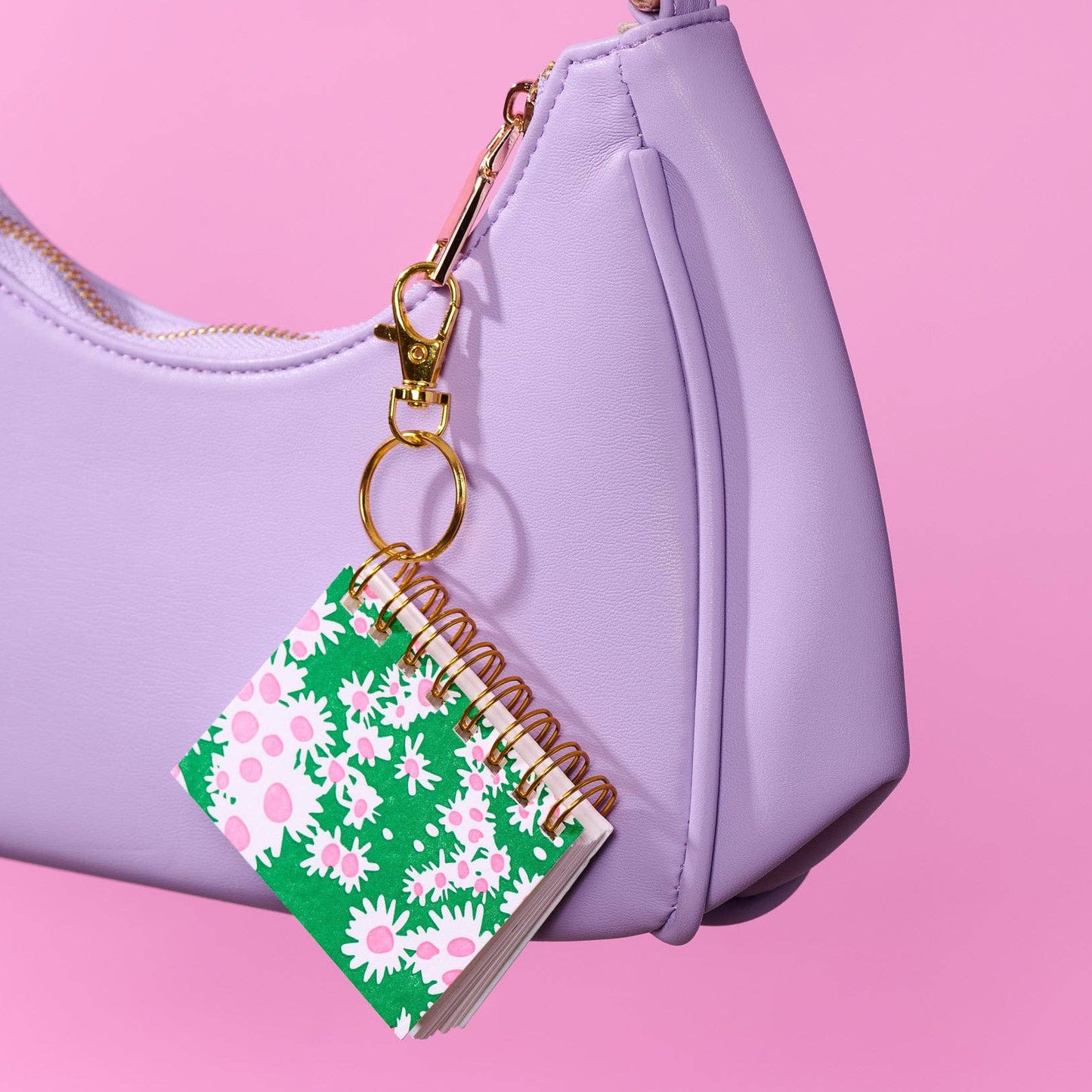 Aster Letterpress Mini Notebook Bag Charm