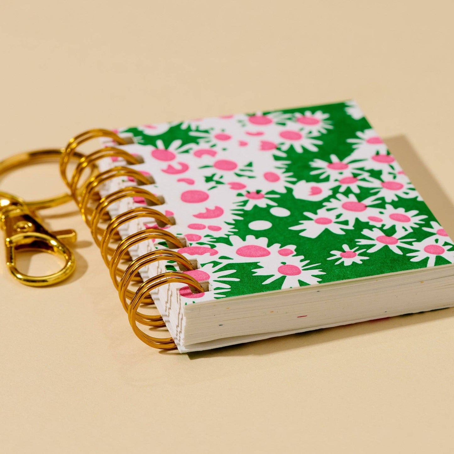 Aster Letterpress Mini Notebook Bag Charm