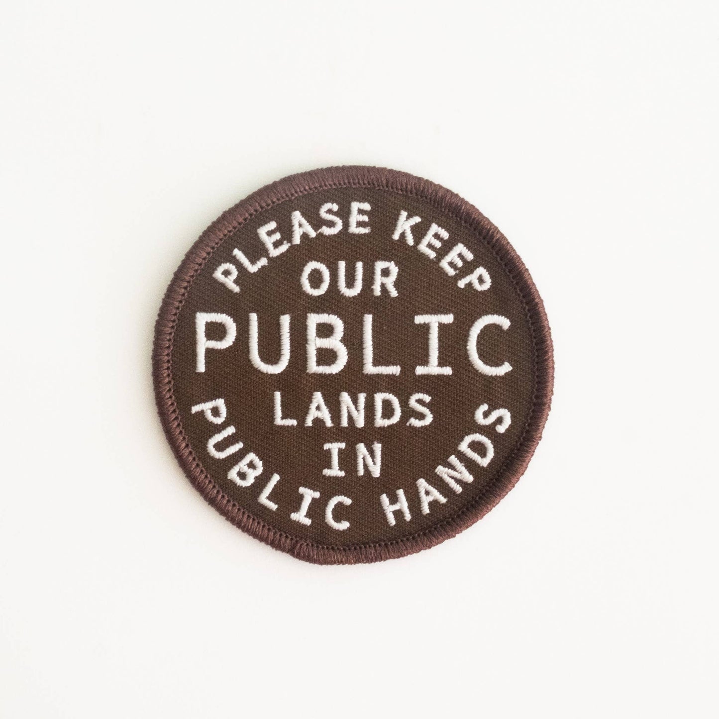 Keep Public Lands in Public Hands Embroidered Iron-on Patch