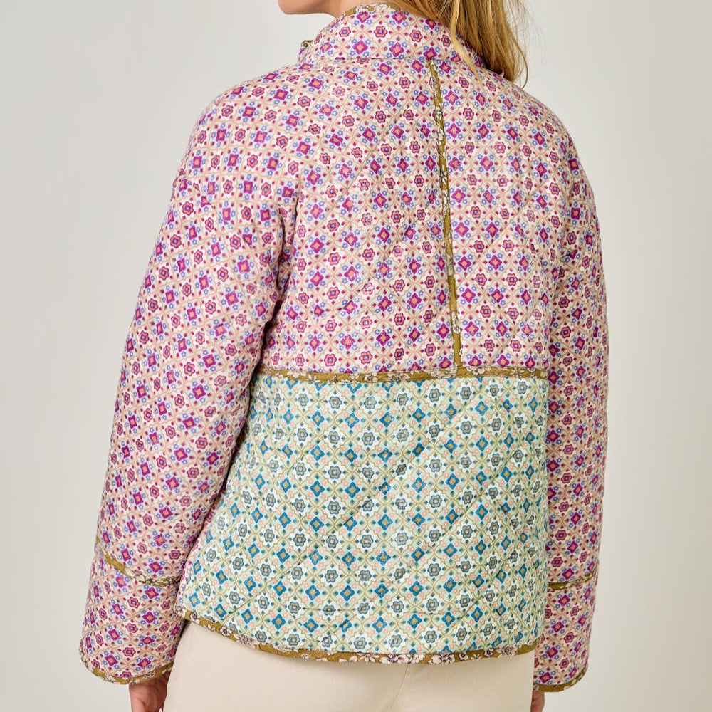 Mixed Media Quilted Jacket