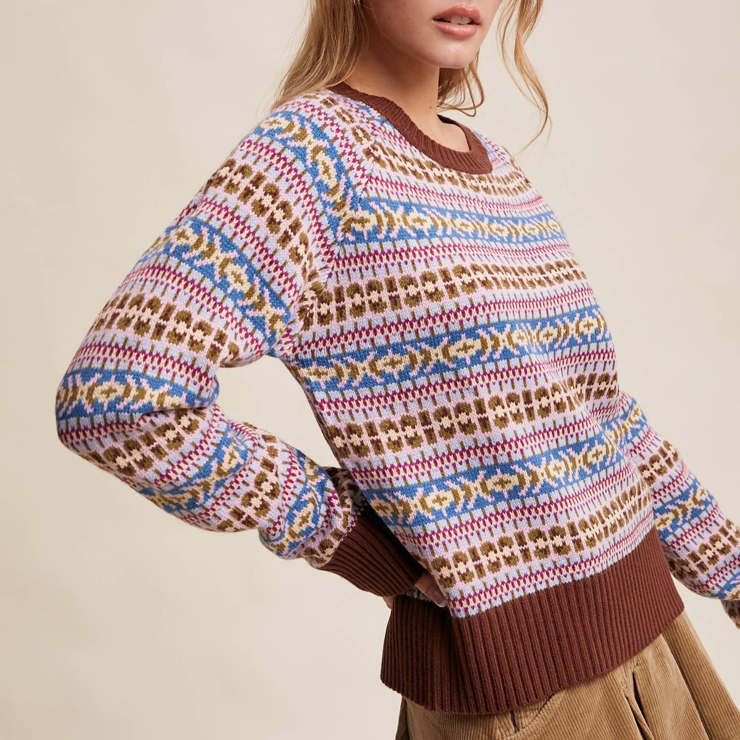 Fair Isle Knit Sweater