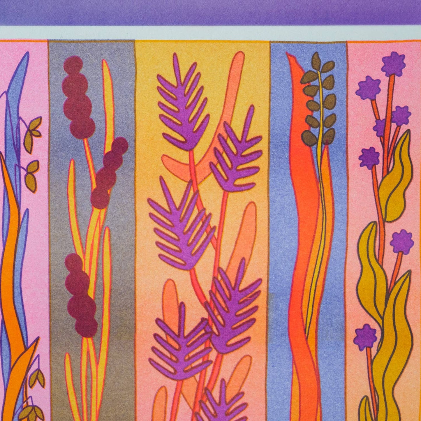 Grain Time Risograph Art Print