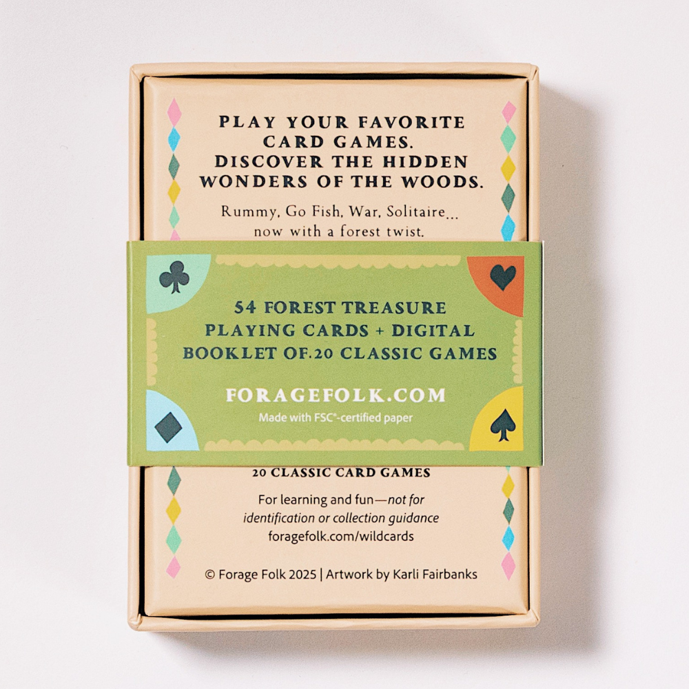 Woodland Treasures Forest Plant Playing Cards