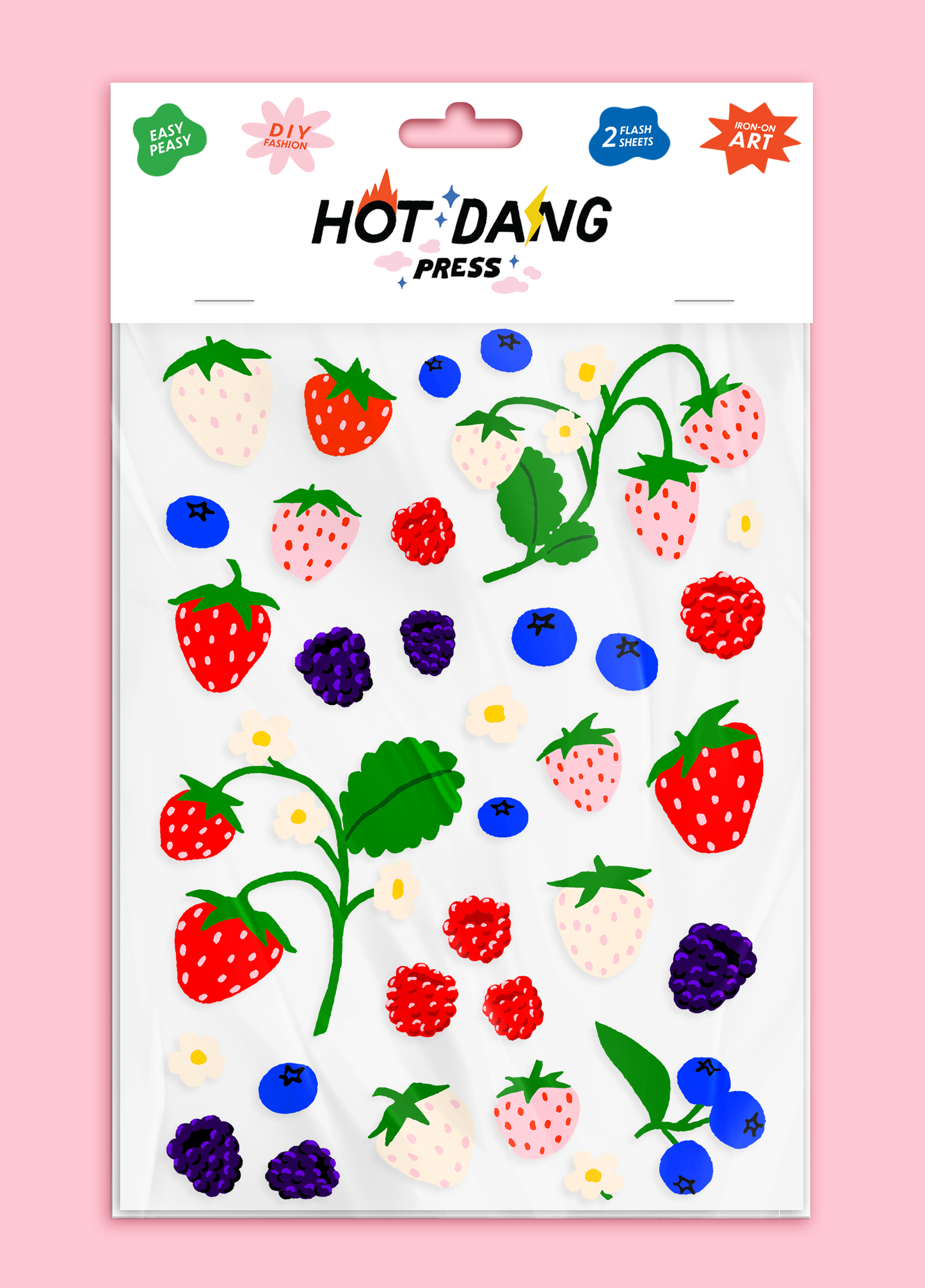 Oops All Berries Iron On Sheet Set