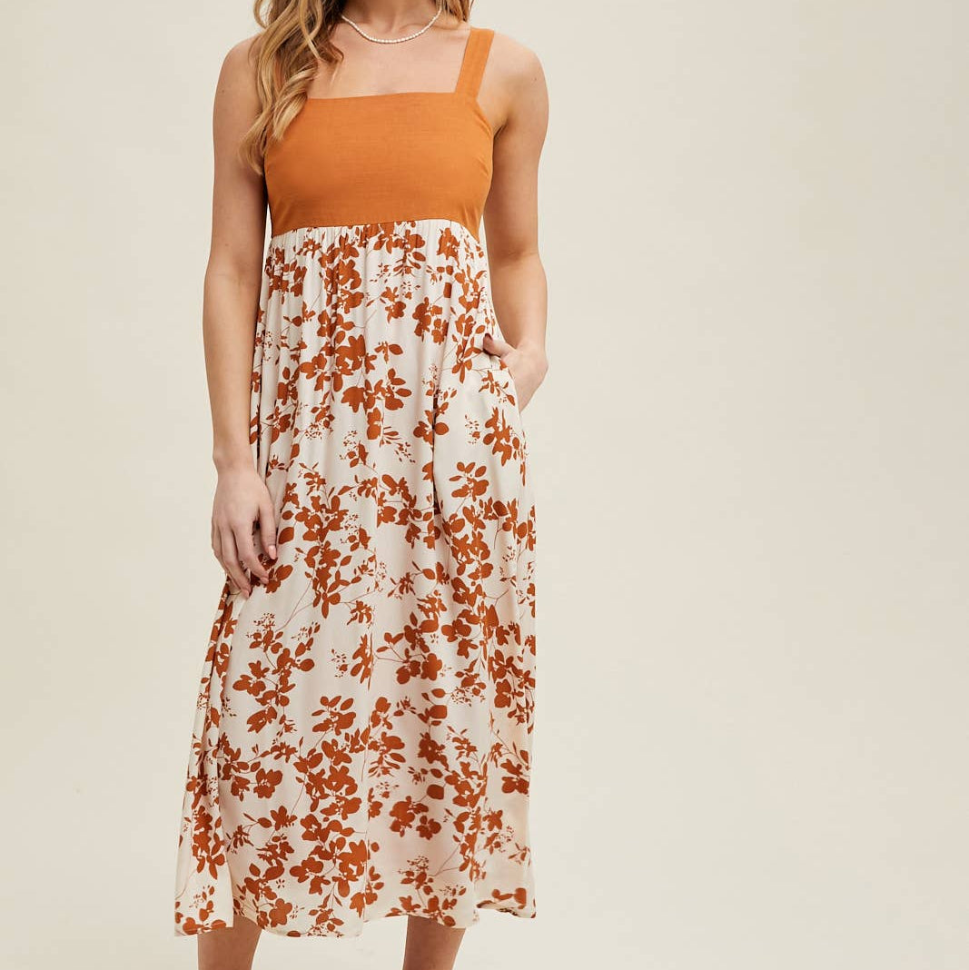 Fall Floral Dress