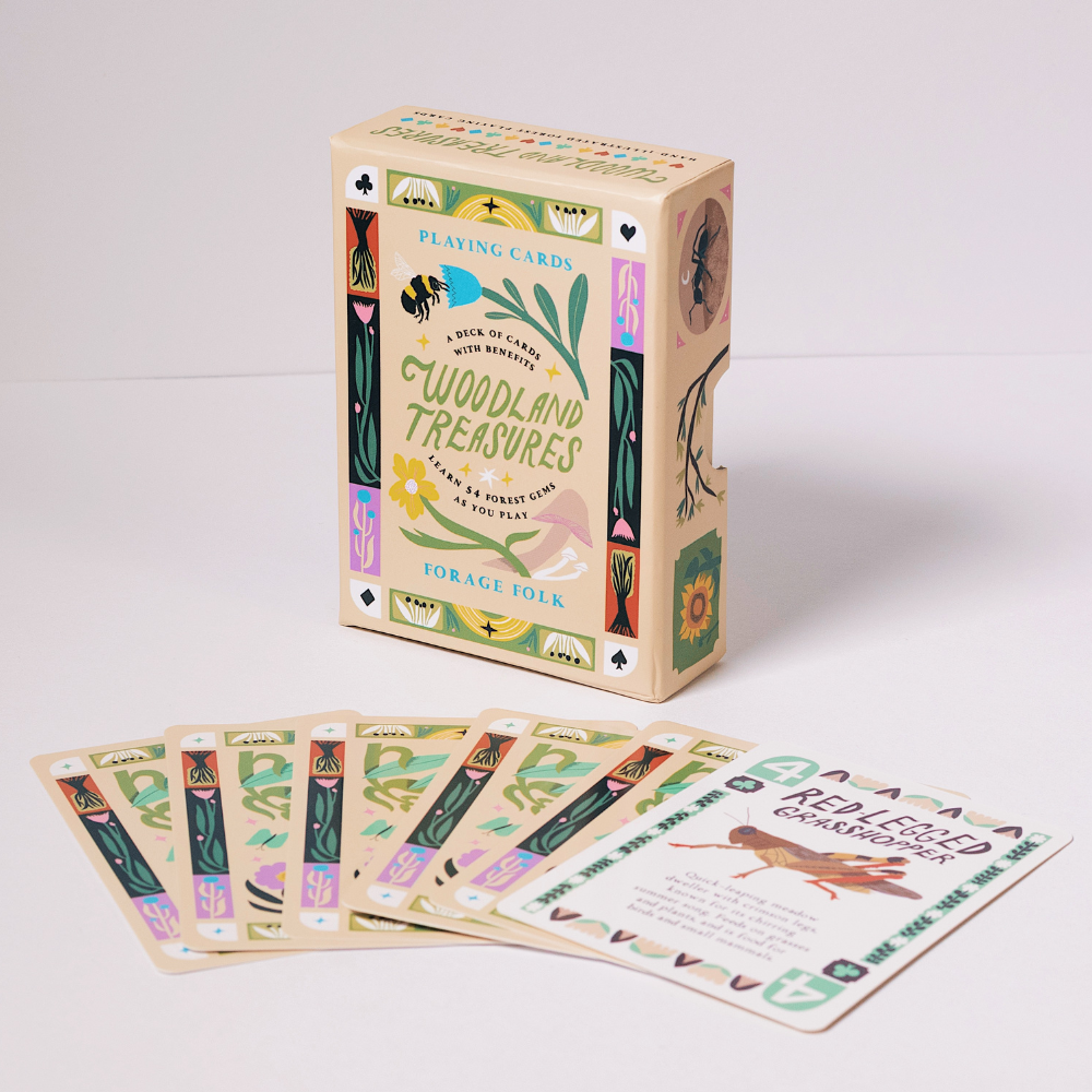 Woodland Treasures Forest Plant Playing Cards