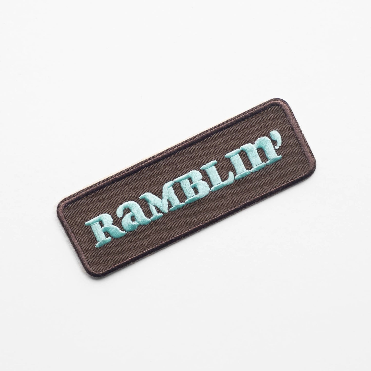Ramblin' Embroidered Iron on Patch
