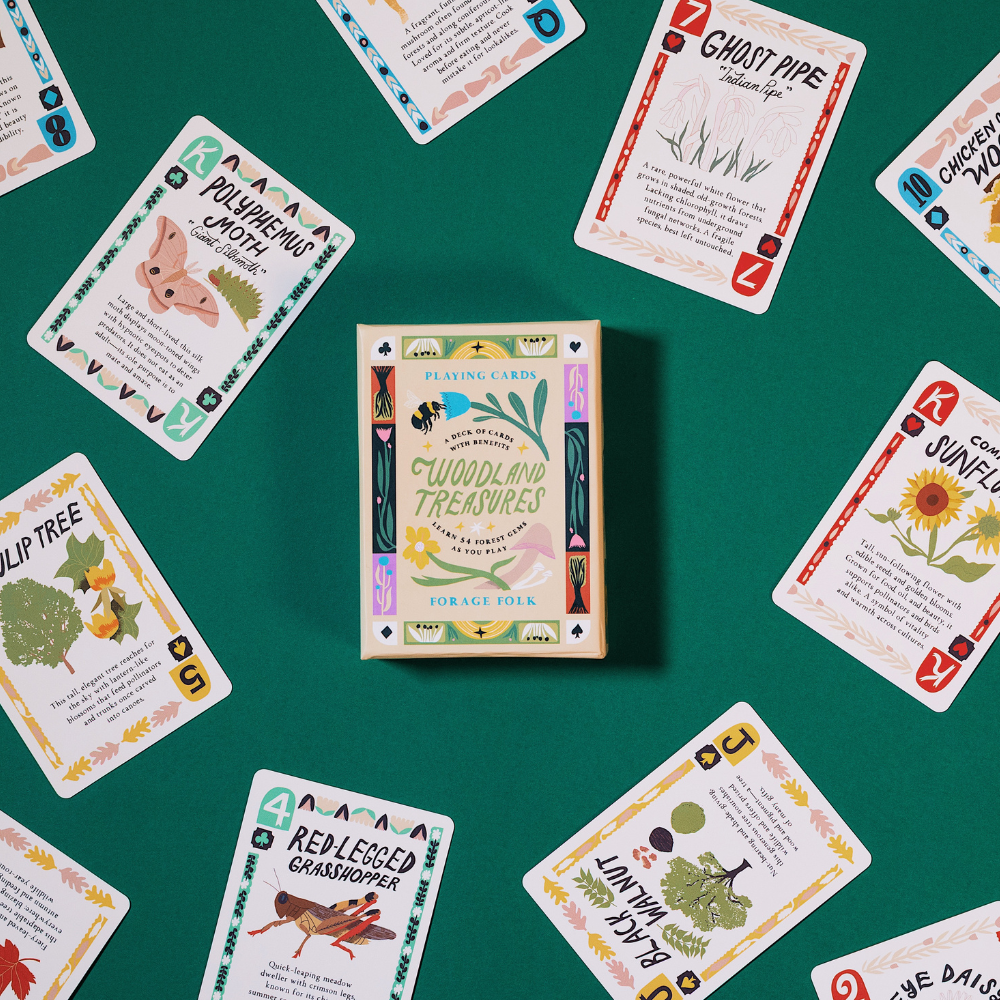 Woodland Treasures Forest Plant Playing Cards