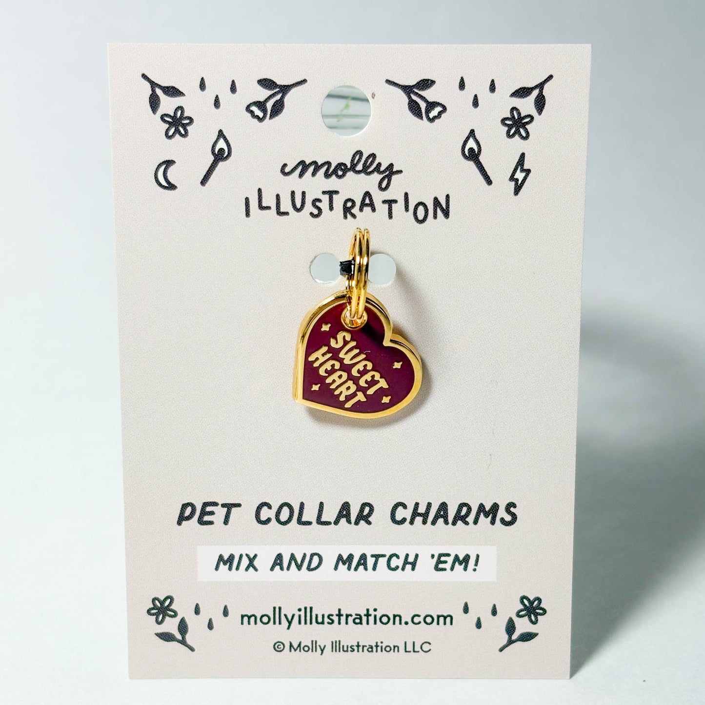 Sweetheart Pet Collar Charm