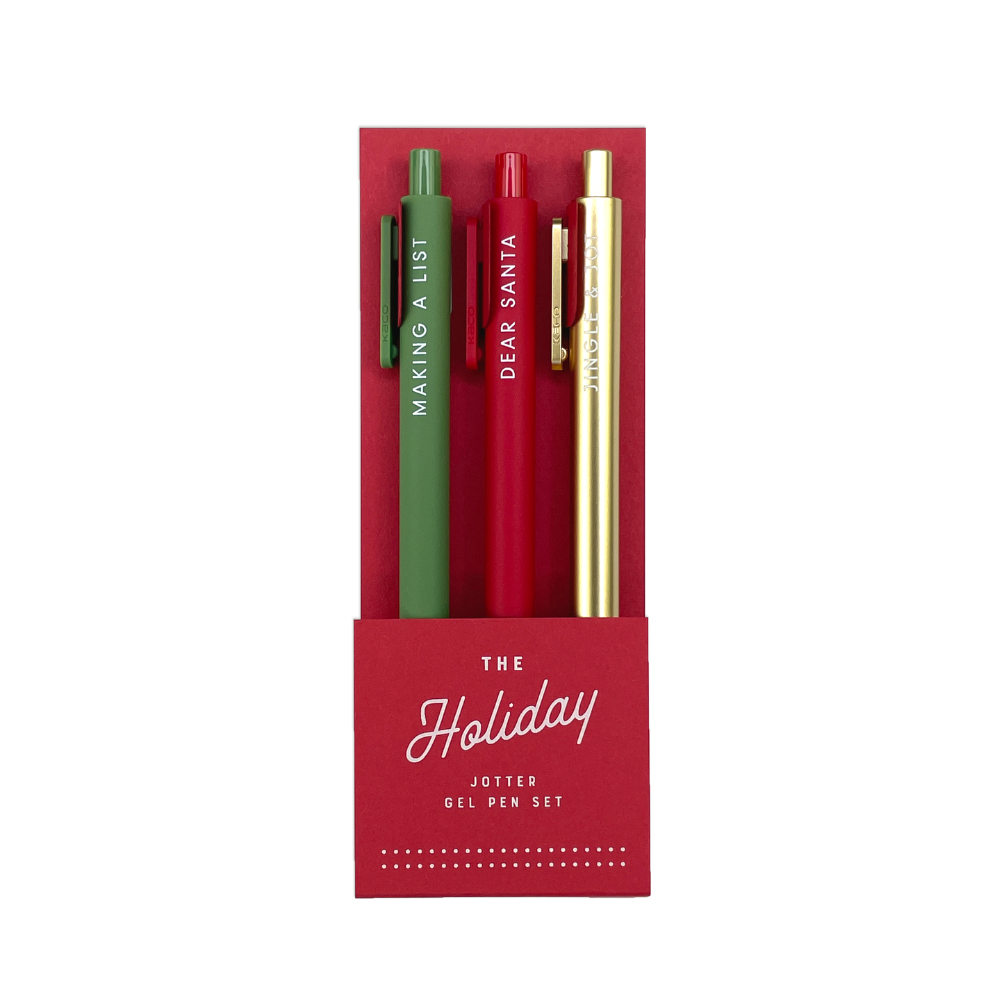 Holiday Jotter Gel Pen: Set of 3