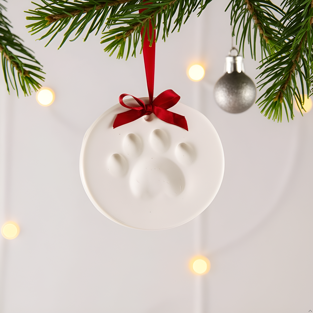 Pet Pawprint Christmas Keepsake Ornament Kit