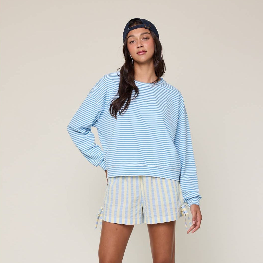 STRIPED KNIT TOP