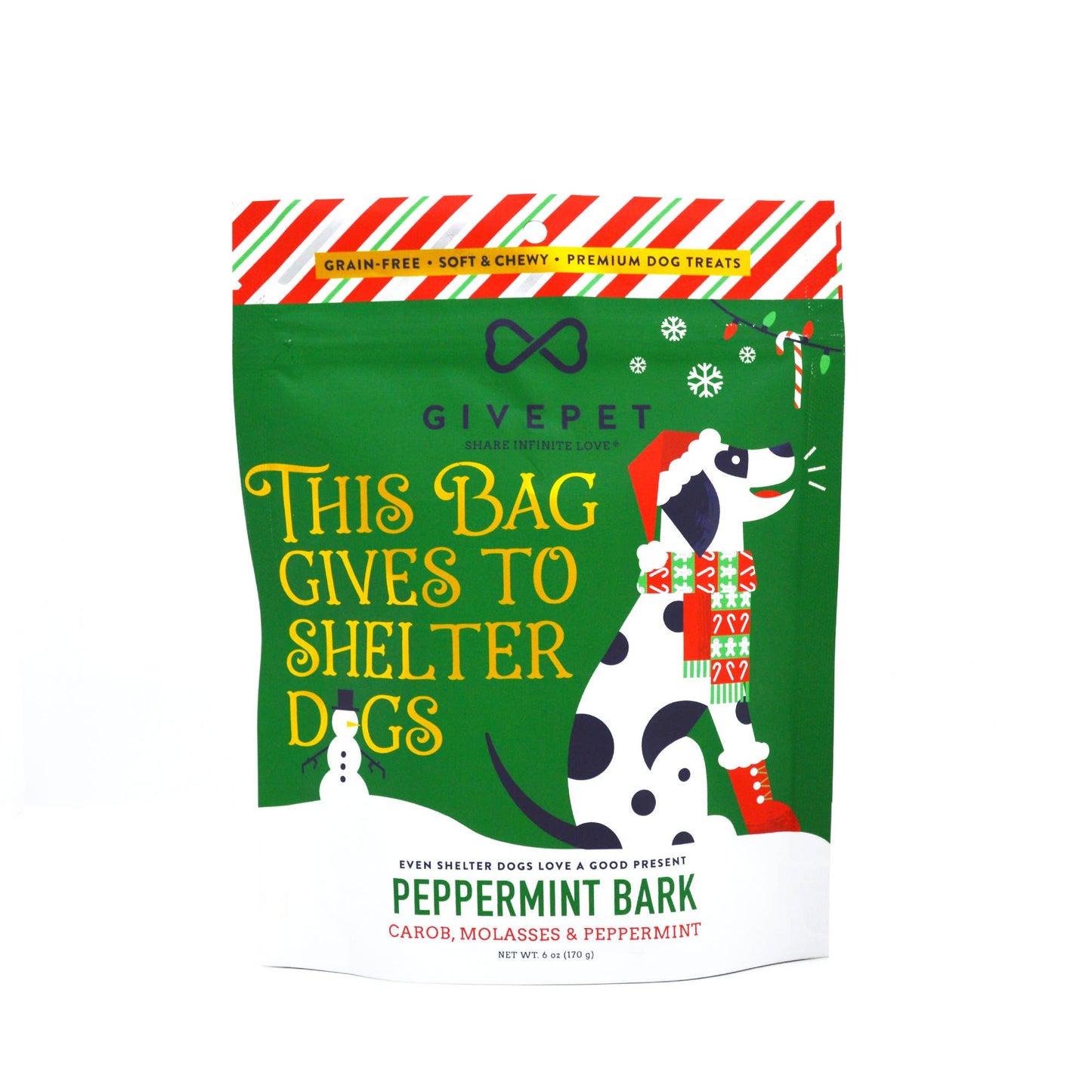 Peppermint Bark Holiday Dog Treat