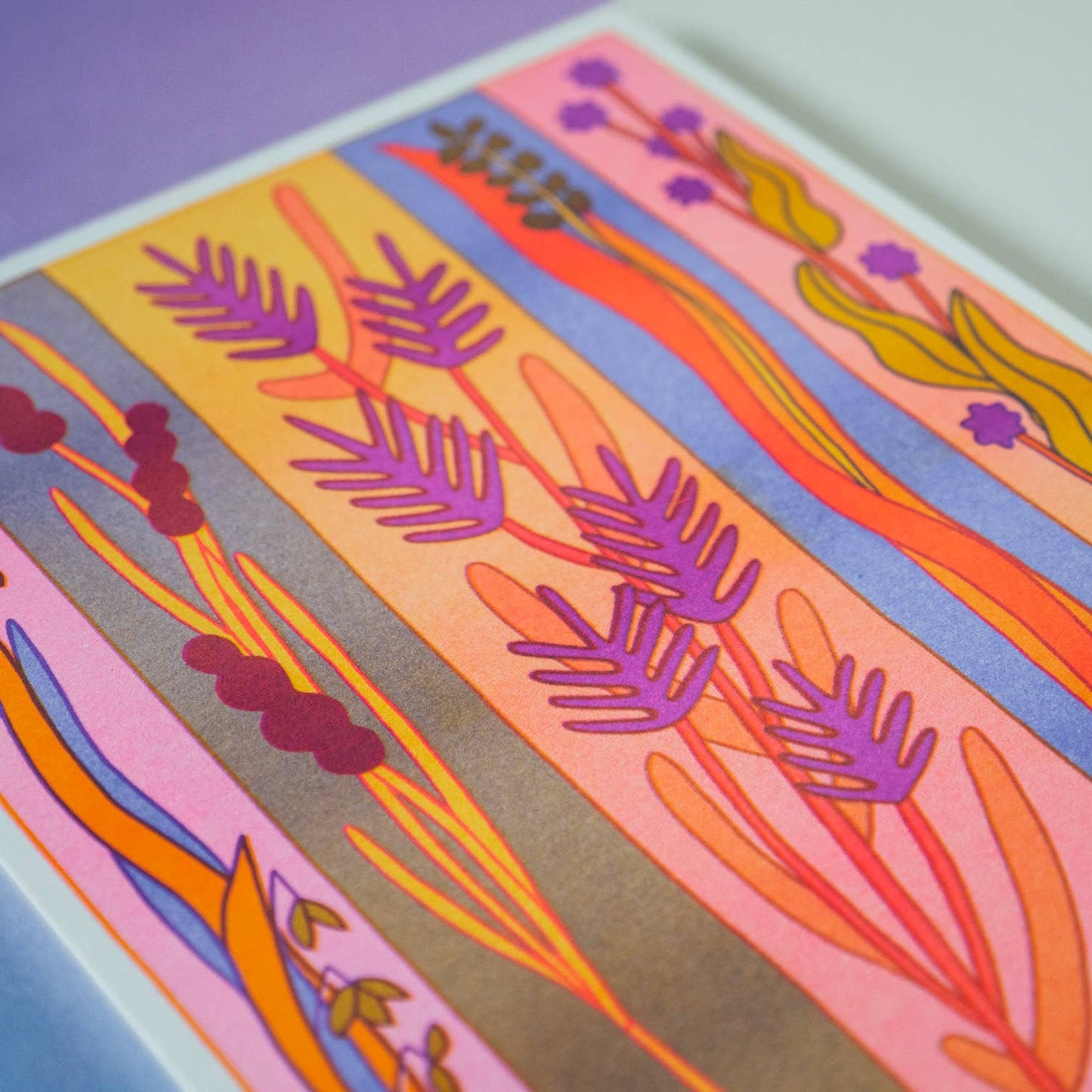 Grain Time Risograph Art Print