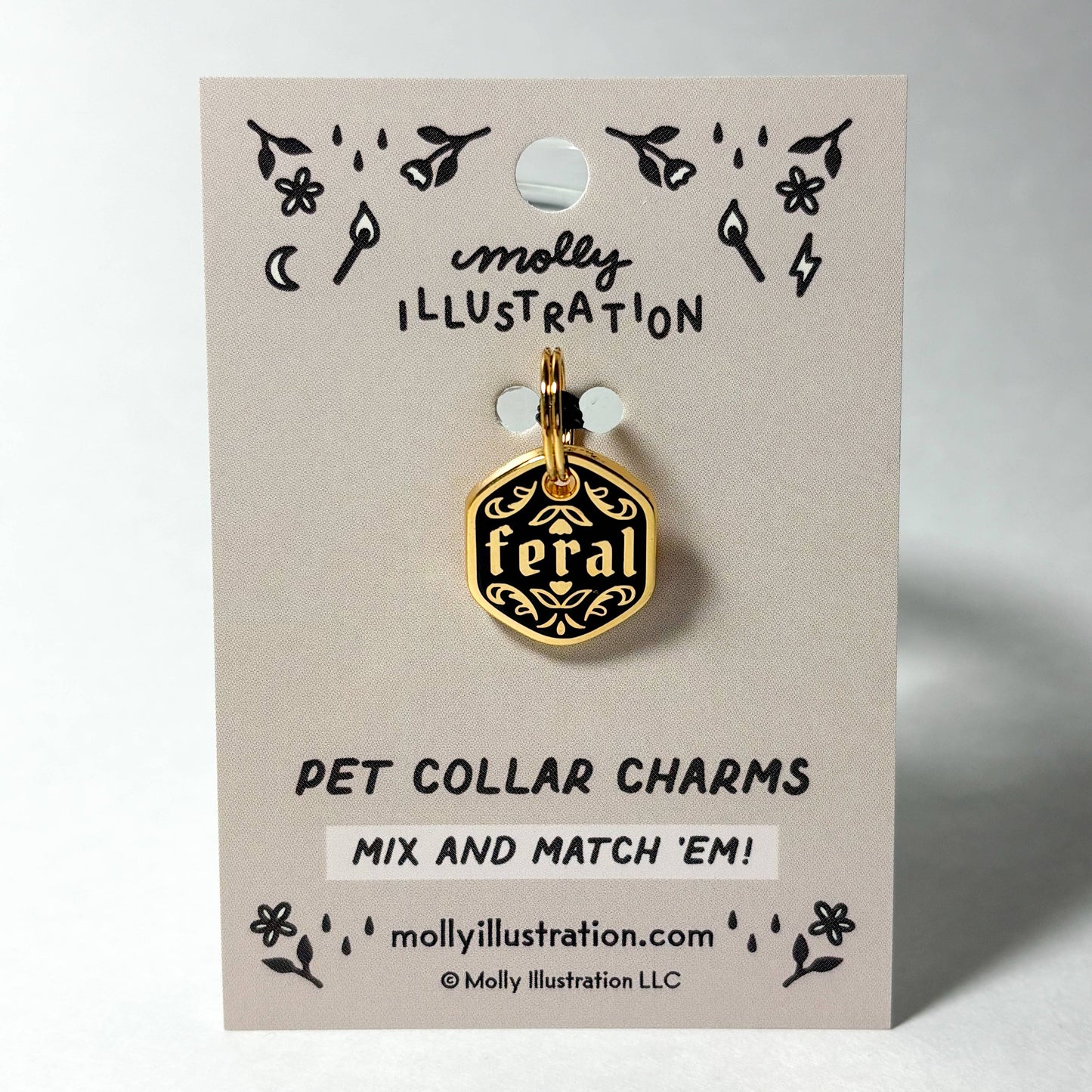 Feral Pet Collar Charm