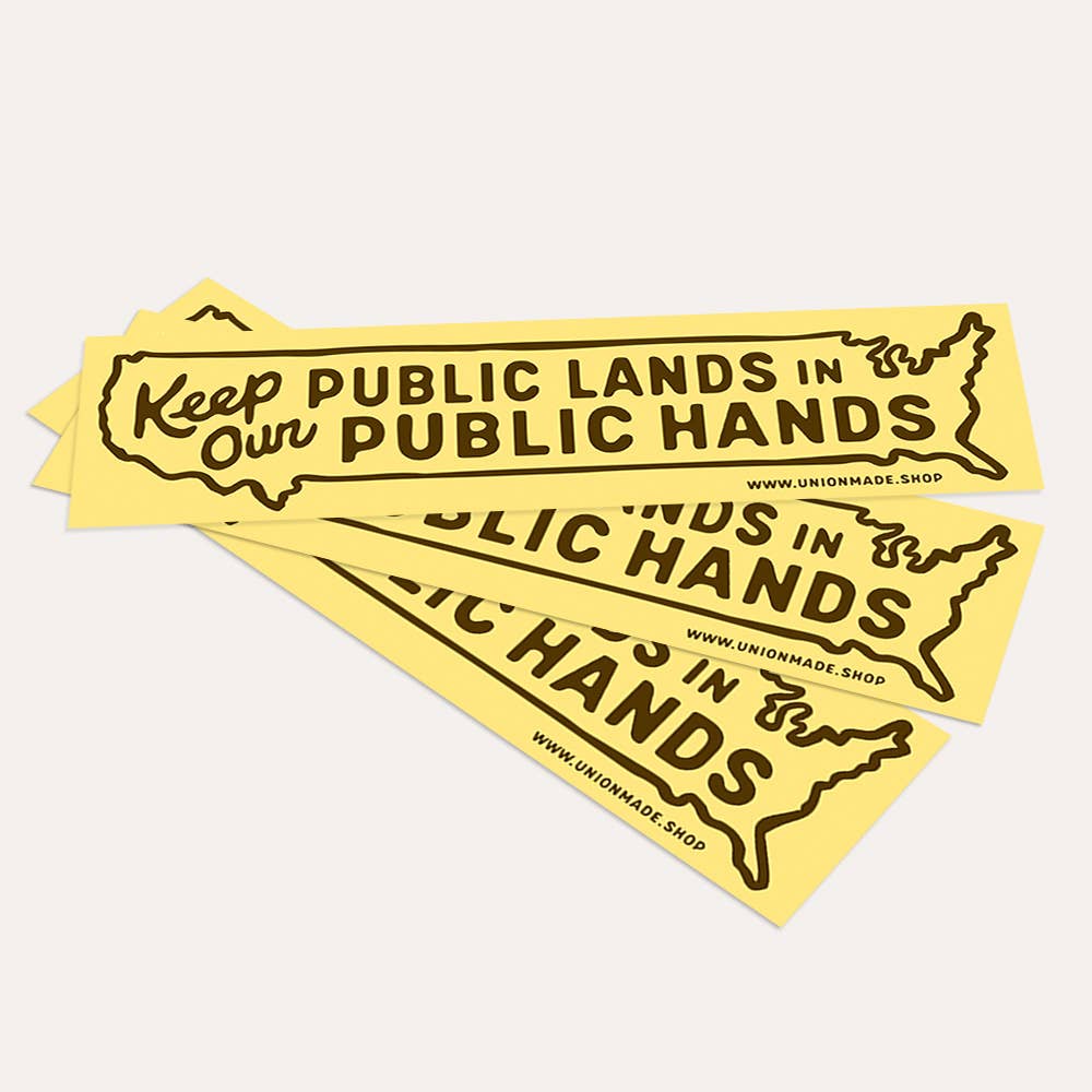 Public Lands In Public Hands Bumper Sticker
