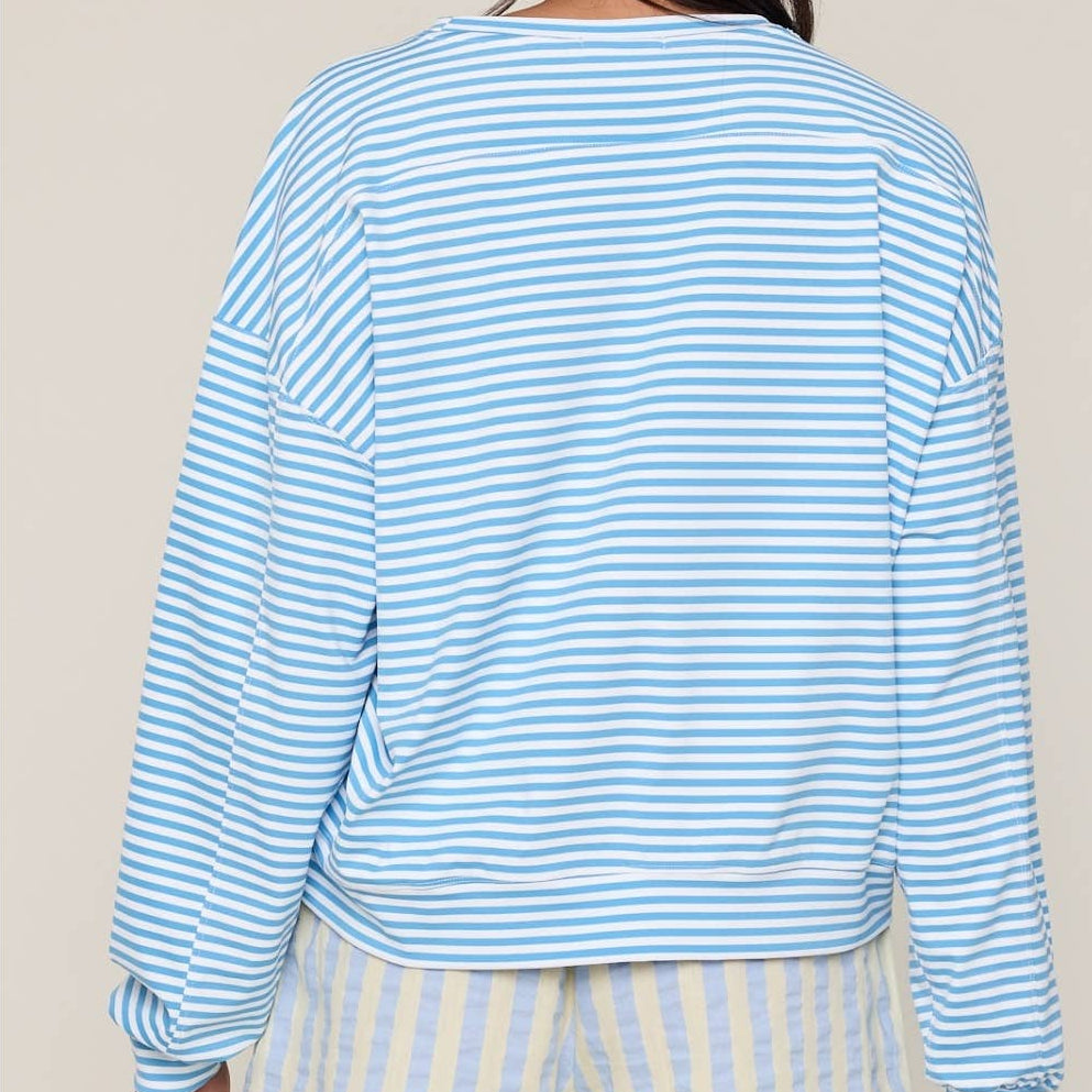 STRIPED KNIT TOP
