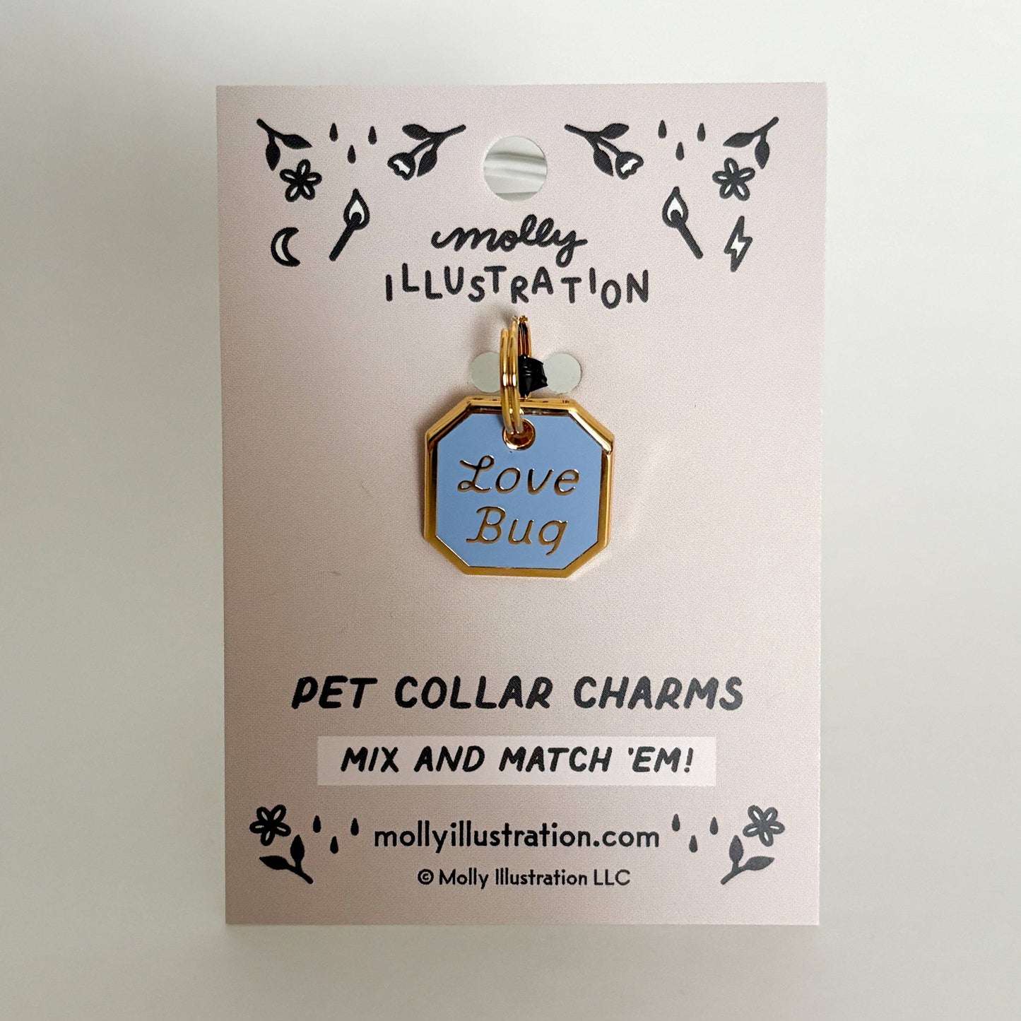 Lovebug Pet Collar Charm