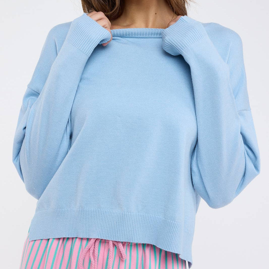 DROP SHOULDER SWEATER