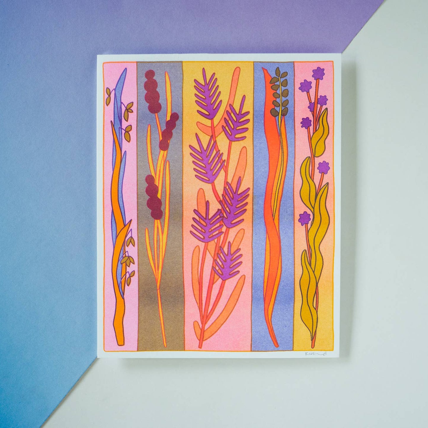 Grain Time Risograph Art Print